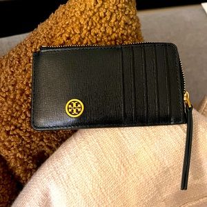Tory Burch Robinson Top Zip Card